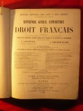 Repertoire du Droit Francais - A.Carpentier - ed. 1898