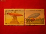 SERIE- ZEPELINE 1983 SAO TOMEsi PRINCIPE,2val.stamp.