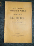 Statut- &amp;quot;Mircea cel Batran &amp;quot; Milosesti-Ialomita-1902