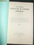 Statut-Soc. de Economie UNIREA-din DOROHOI-1906