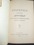 Statut-Soc. STATIVELE-Botosani-1909