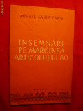 Mihail Sadoveanu-Insemnari pe Marginea Articolului 80 -ed.1952