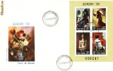 FDC EUROPA 1993, arta contemporana,bloc dantelat