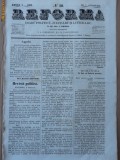Cumpara ieftin Reforma , ziar politicu , juditiaru si litteraru , an 1, nr. 10 , 1859