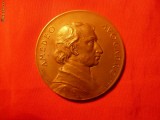 MEDALIE - AMEDEO AVOGADRO - 1911 ,bronz ,d= 5,2cm.