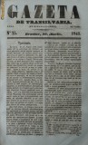 Cumpara ieftin Gazeta de Transilvania , Brasov , nr. 25 , 29 martie , 1843, Alta editura