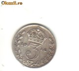 Bnk mnd Anglia Marea Britanie 3 pence 1916 argint, Europa