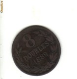 Bnk mnd Guernsey 8 doubles 1889, Europa