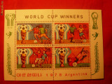 Bloc - Castigatorii Camp.Mond.Fotbal Argentina &#039;78 , stamp.