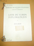 Liste du corps diplomatique a Bucarest 1 mai 1928