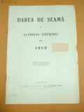 Darea de seama a Clubului Tinerimei Bucuresti 1913