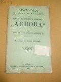 Statut Banca Populara AURORA-Com. Secu, jud.Mehedinti-1907