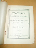 Statut Soc. de Gimnastica ,,TINERIMEA&amp;quot; Tg. Neamt 1910