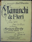 Manunchi de flori , partitura semnata olograf de B. Bozin , autor