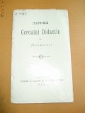 Statut Cerc Didactic Mehedinti T. Severin 1906