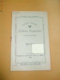 Statut Soc. ,,CULTURA POPORULUI&amp;quot; T. Severin 1909