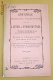 Statut Soc. Filantropice ,,INGERUL&amp;quot; Bucuresci 1904