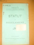 Statut lucratori incaltaminte Buc. 1905