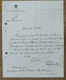 Adresa a Liceului Cantemir Voda, Bucuresti, semnata de director, 1933