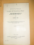 Libret Soc. economie ,,MESERIASUL&amp;quot; Tg Jiu 1912
