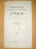 Statut Soc. imprumut,,STRAJA&amp;quot; Tg Jiu 1902