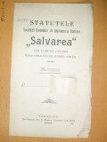 Statut Soc. imprumut,,SALVAREA&amp;quot; Tg Jiu 1902