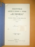 Statut Soc. imprumut,AURORA&amp;quot; Tg Jiu 1902