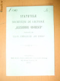 Statut Soc. ,,AL. ODOBESCU&amp;quot; Buc. 1904