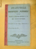 Statut Soc. ,,VIITORUL&amp;quot; T. Severin 1906