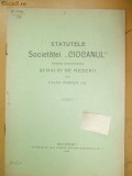 Statut Soc. ,,CIOCANUL&amp;quot; Buc. 1909