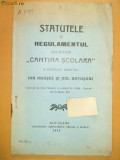 Statut soc. ,,CANTINA SCOLARA&amp;quot; Botosani 1912