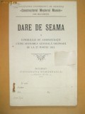 Dare de seama Soc. ,,MESTERUL MANOLE&amp;quot; Buc. 1912