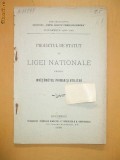 Statut Liga nationala invatamant Buc. 1901