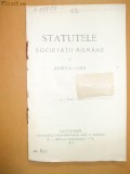 Statut Soc. romane agricultura Buc. 1911