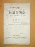 Statutele Bancei ,,LASCAR CATARGIU&amp;quot; Tg Jiu 1904