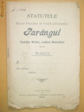 Statut Banca ,,PARANGUL&amp;quot; Mehedinti, Tg Jiu 1904