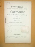 Statut Banca ,,CORMANA&amp;quot; Tg Jiu 1907