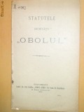 Statut Soc. ,,OBOLUL&amp;quot; Buc. 1905