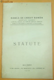 Statut Banca Credit Roman Buc. 1910