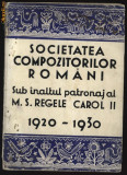 Societatea Compozitorilor Romani sub Carol II , 1920 - 1930, Alta editura