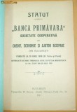 Statut Banca ,,PRIMAVARA&amp;quot; Buc. 1911