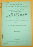 Statut Banca ,,ALBINA&amp;quot; Covurlui Giurgiu 1912