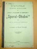 Statut Banca ,,SPORUL OHABEI&amp;quot; Giurgiu 1907