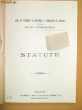 Statut Banca Romaneasca Bucuresti 1910