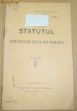 Statut-Sindicatele Mixte in Romania-1911