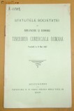 Statutele-Tinerimea Comerciala Romana-1906