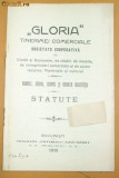 Statut- GLORIA Tinerimii Comerciale-Bucuresti-1910