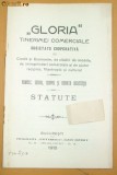 Statut- GLORIA Tinerimii Comerciale-Bucuresti-1910