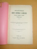 Statut- Bancei Gen. Gorjului din Targu-Jiu-1911