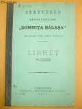 Statut Banca ,,Domnita Balasa&amp;quot; Targoviste 1907